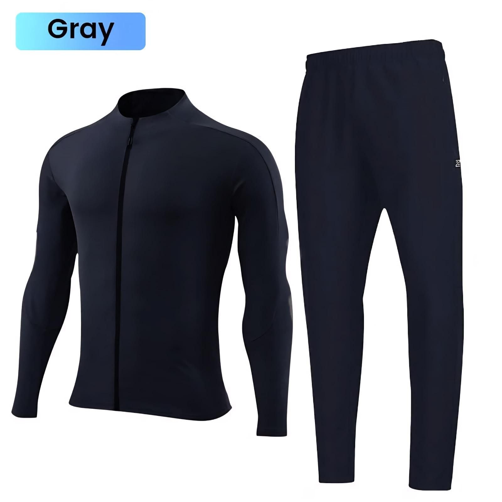 Unisex Work Out Solid Track Suit